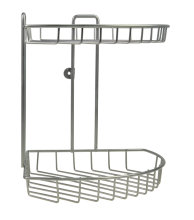 GEYSER® trådhylde hjørne dobbelt mat satin